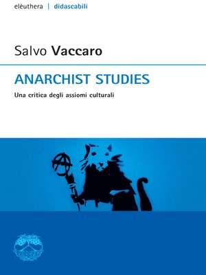 cover image of Anarchist studies